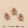 Mini Natal Desenho Animado Fofo Artesanal DIY Acessórios de Joias Cola de Creme Resina Pequenos Acessórios Material para Nail Art Pacote