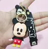 Llavero de Caricatura Mickey Minnie Llavero de Muñeco Rígido Colgante Rígido Lindo Winnie the Pooh Regalo