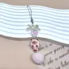 Pingente Gêmeos Menina Fofa Desenho Animado Versátil Chaveiro Ins Bolsa de Gato Pingente de Melhor Amiga Presente Joia para Pendurar