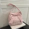 Exquisito Bolso Tote de Gran Capacidad 2026 Invierno Nuevo de Moda Lazo Moda Elegante Simple Bolso de Hombro