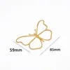 Estilo Campanilla de Viento Atrapasueños de Cristal Colgante DIY Accesorios de Joyería de Latón Transfronterizo Mariposa Hueca Garra de Oso Luna