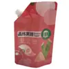 Saco com Bico Inclinado Personalizado de Fábrica 500ml Grau Alimentício Saco de Embalagem Auto-Sustentável Pó de Açúcar Mascavo Sopa Saco com Fecho Zip