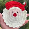 Posavasos de Flor de Rosa Tejidos a Crochet Hechos a Mano de Venta Caliente Transfronterizos, Posavasos Tejidos para Mesa, Manteles Individuales Redondos Pequeños Aislantes de Calor