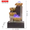 Pequena fonte de água para sala de estar, roda de mesa, decoração com circulação de água, enfeites de bola de dinheiro para escritório