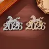 Broche Año del Caballo, Pin de Solapa de Lujo de Gama Alta para Mujer, Elegante Accesorio de Broche de Caballo del Zodiaco