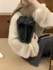 Zapatos de mujer grises tipo slip-on con forro de polar y moño interior elevador de altura, zapatos cálidos de algodón, zapatos con forro de pelo para uso exterior