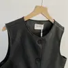 ¡Marca de sum* Thirteen Rows de Guangzhou! Productos de alta calidad. Chaleco de bolsillo corto de cuero estilo retro americano otoño/invierno 2026