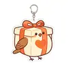 Pingente Chaveiro Acrílico Pisco-de-peito-ruivo Europeu Desenho Animado Criativo Presente Decoração de Mochila Mercadoria de Anime Transfronteiriça