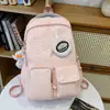 Mochila Casual Tendência de Grande Capacidade para Alunos do Ensino Fundamental II e Médio Mochila Fashion Versátil Estilo Coreano para Estudar e Ir ao Trabalho