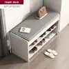 Banco para cambiarse los zapatos estante para zapatos de puerta de casa se puede sentar en el banco del mueble zapatero de entrada banco largo para zapatos de entrada de almacenamiento nuevo integrado