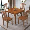 Mesa Cuadrada de Madera Maciza Cuadrada Habitación de Alquiler para el Hogar Mesa de Café Apartamento Pequeño Mesa Cuadrada para Comedor Mesa para Mesa de Mahjong y Ajedrez de Ocio