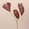 Hoja de Lirio de Calas Planta Verde Artificial Decoración del Hogar Arreglo Floral Planta Falsa Sala de Estar Mesa de Café Bonsái Micro Paisaje Creando Paisaje Yin Lian