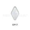Clipes de Orelha e Lábio de Titânio F136 com Diamante e Opala, Joias para Piercing Humano de Liga de Titânio Opala Opala G23