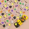 Redanco5D Repujado Popular Dibujos Animados Pegatinas para Uñas Serie de Halloween Calcomanías Estéreo para Uñas Dr1250