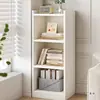 Estante de Livros, Rack de Armazenamento de Chão, Armário Estreito de Canto Contra a Parede, Armário de Armazenamento, Armário de Grade de Combinação Livre, Estante de Livros para Casa
