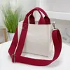 Bolsa de Lona Hombro Cruzada Portátil Estilo Coreano Artística Pequeña Fresca Moderna Versátil Bolsa para el Almuerzo Viajero Nuevo Estilo Cabello