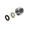 Tuercas para Tubo de Gas de 3/4/6 Pulgadas Tuercas de Acero Inoxidable para Accesorios Tapa Engrosada Abrazadera de Cobre Mejora a Prueba de Explosiones