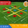 Juego de Tictac Toe al Aire Libre Hecho a Medida de Fábrica con Correas, Lanzamiento de Bolsas de Frijol Tictac Toe Portátil, Plegable