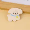 Ins broche de oso de dibujos animados, insignia acrílica linda, pin, accesorio para mochila de estudiante, colgante decorativo, regalo pequeño