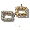 Ventas Directas de Fábrica de Hebillas para Suela de Flor de Zapato con Pedrería, Hebillas Cuadradas y Redondas para Zapatos Incrustadas con Diamantes, Accesorios para Zapatos de Tacón Alto y Accesorios Decorativos de Hebillas para Zapatos