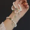 Pulsera de Perlas de Agua Dulce Naturales, Calabaza de Jade Hetian, Colgante de Cristal Amarillo Torre, Sentido de Diseño de Moda de Lujo Ligero, Pulsera Versátil para Mujeres