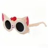 2026 Protección UV Parasol para Bebé Gafas para Posar Gafas de Sol Lindas de Dibujos Animados de Gato para Niños Protección Solar para Viajes