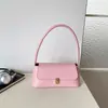 Bolso de Hombro de Lunares para Mujer, Bolso Baguette con Cierre Retro Francés, Bolso de Mano Niche Suave, Bolso de Hombro Simple