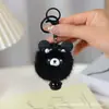 Colgante para Mochila Llavero de Peluche Muñeca Creativa Linda Colgante Adorno Lindo Colgante de Panda Rojo Bola de Pelo