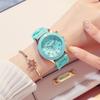 Reloj de jalea de silicona deportivo de moda estilo coreano, lindo corazón de niña, estudiante, fresco, estilo universitario Harajuku, reloj de manecillas