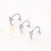 Ventas Directas de Fábrica de Joyería de Estilo Europeo y Americano, Anillos para Labios Integrados de Acero Inoxidable, Pinzas para Labios Sin Perforación, Anillos para Labios Sin Perforación
