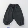 Pantalones nuevos para niños, pantalones casuales, pantalones a cuadros para niños, pantalones de rayas para niños y niñas, pantalones de pierna ancha, pantalones holgados, pantalones de bebé con estampado de leopardo