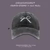 Gorra de Béisbol Bordada con Lazo Estilo Ins de Corea del Sur para Mujer, Primavera y Verano, Dulce, Linda, Suave, Visera Solar, Hace que la Cara se Vea Pequeña