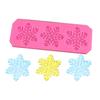 Floco de neve de Natal modelagem flip açúcar silicone de grau alimentício molde silicone para modelar chocolate decoração de Natal floco de neve