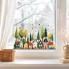 BRUP Cor Macaron Janela de Casa Pequena Adesivo Floresta Aquarela Cura Pastoral Decoração de Casa Adesivo HS-JD5471C