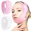 Mascarilla Facial Reafirmante y Elevadora, Vendaje para Surcos Nasolabiales, Rostro Flácido, Mascarilla de Silicona Ajustable para Papada Doble