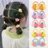 Diademas de Colores de Alta Elasticidad para Niñas, Suaves con el Cabello, Bandas para el Cabello Infantiles, Sujetadores de Cola de Caballo de Alta Calidad, Anillos Elegantes para el Cabello