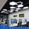 Lustre hexagonal led escritório favo de mel modelagem lâmpada ginásio estúdio cibercafé shopping lustre industrial