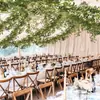 Amazon Transfronterizo Hojas de Banyan Simuladas Ratán Decoraciones de Boda para el Día de San Valentín Primavera Ratán Decoración Exterior de Primavera