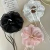 Pinza para el Cabello Grande de Encaje Estilo Ballet con Cordón para Mujeres 2025 Nuevo Pinza para el Cabello Estilo Coreano Estilo Perezoso Pinza de Tiburón Desmesurada Pinza para el Cabello