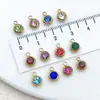 Accesorios para Joyería DIY de Piedra Satélite Incrustada de Diamantes de Acero Inoxidable, Exclusivamente para Ventas Transfronterizas, Pulseras, Collares y Colgantes Coloridos de Piedras de Nacimiento