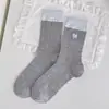 Calcetines de Malla de Verano para Mujer Calcetines Holgados Finos de Media Caña Sin Costuras Color Sólido Blanco Versátiles Calcetines de Algodón de Media Longitud