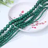 Cuentas sueltas de malaquita sintética, cuentas de cristal de piedra Ran, accesorios de joyería para bricolaje, cuentas sueltas, material para pulseras hechas a mano, productos semiacabados