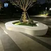 Concreto Artístico UHPC Borda de Árvore Banco Parque Industrial Pátio Cercas de Árvore Banco de Paisagismo GRC Fabricante