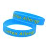 Alerta Médica Alergia al Látex Pulsera de Silicona Niños y Niñas Advertencia Médica Lenguaje Pulsera