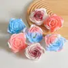 Jabón Rosa Degradado Azul Hielo Triturado de Cinco Capas Cabeza de Flor del Día de San Valentín Floristería al por Mayor Fabricación de Ramos Regalo DIY Paquete de Caja