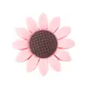 Contas de margarida de silicone, pingentes de pulseira de flor de girassol colorida, acessórios, acessórios de vestuário DIY, decorações