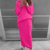 Moda Femenina Otoño/Invierno 2026 Nuevo Suéter de Punto Trenzado Estilo Europeo y Americano Amazon Conjunto de Vestido para Mujer