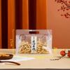 Bolsa de comida creativa hecha a mano, para bocadillos, dulces, copos de nieve, crujientes galletas hechas a mano, esmeriladas, transparentes, portátiles y selladas.