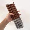 [Madera de bambú hibisco yuan] madera de ala de pollo sándalo rojo palillos domésticos de alta calidad acero inoxidable 304 cocina resistente a altas temperaturas antideslizante