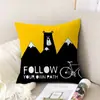 Almohada con logo personalizado a mapa promoción empresarial personalizada actividades regalo diy funda de almohada creativa exclusiva venta al por mayor